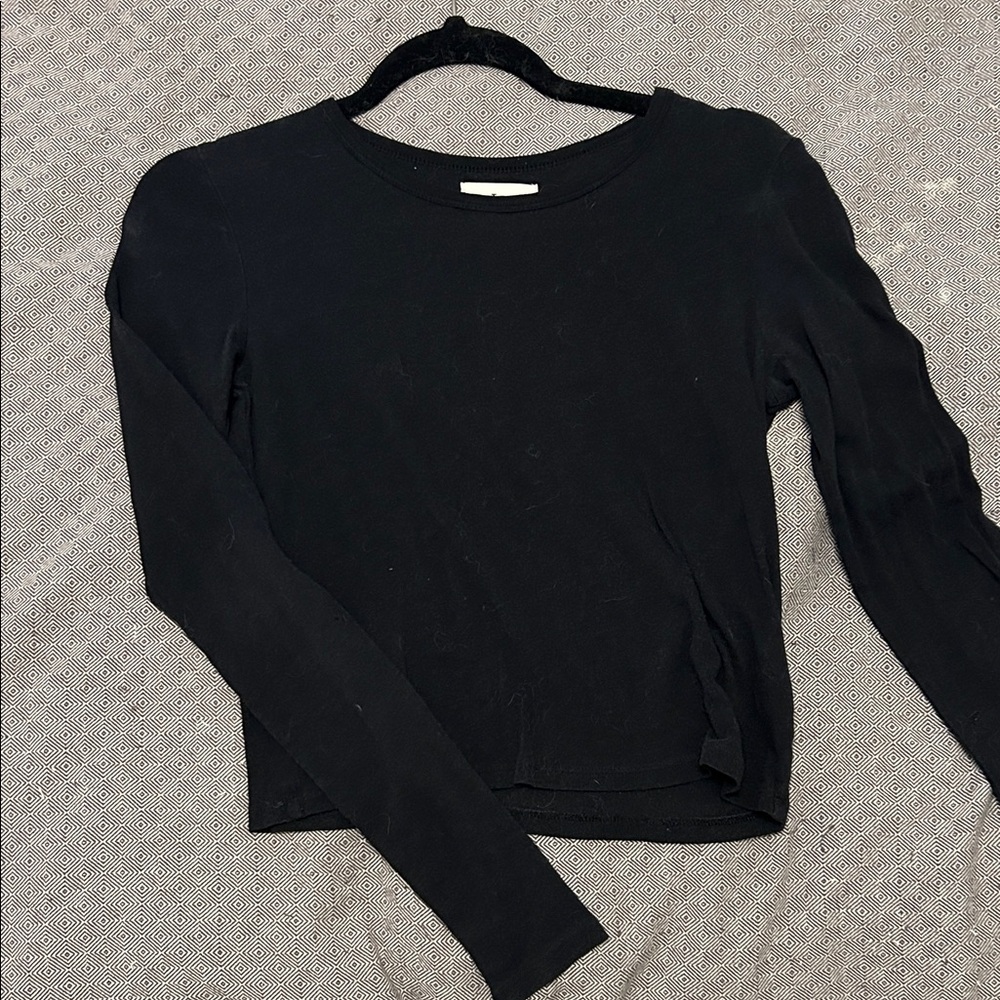 TNA Black Long Sleeve Women's Tee